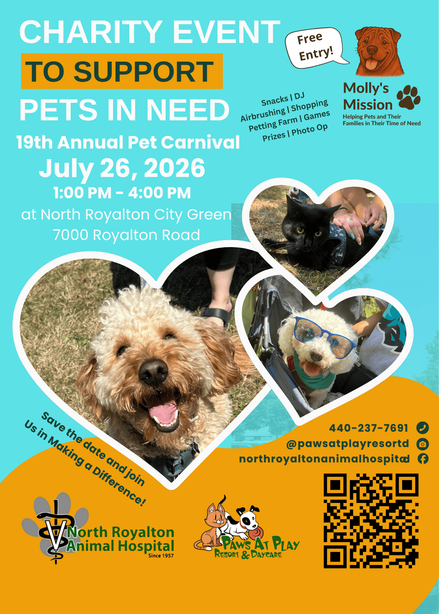 Pet Carnival Charity Event Flyer